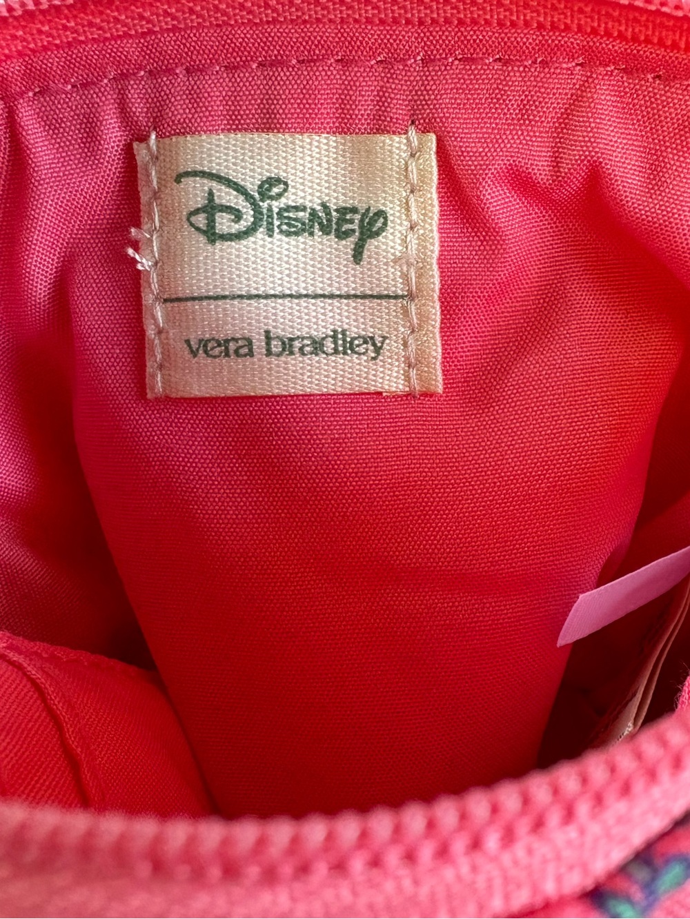 Vera Bradley Disney Ariel’s Pink Lagoon Ditsy Wristlet - Picture 4 of 7